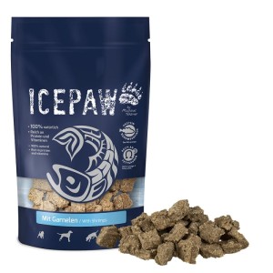 ICEPAW Garnelen - przysmaki z filetów ryb i krewetek 150 g