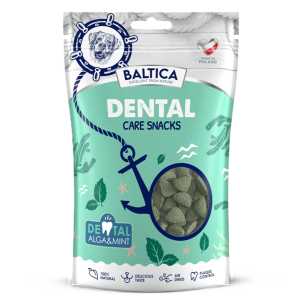 BALTICA Snacks Dental Care z algami i miętą 100 g (data ważności 30.07.2026)