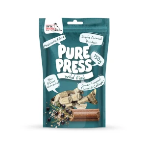 SYTA MICHA Smaczki tłoczone na zimno PURE PRESS DZIKIE RYBY 150 g