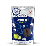 BALTICA Snacks Paski mięsne Polędwica dorsza z jabłkami 80 g