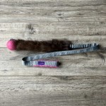 ROCK&DOG Long Rock Hoko Szarpak z futerkiem królika