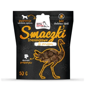 SYTA MICHA Smaczki treningowe ze strusiem 50 g