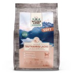 WILDES LAND DOG Soft Truthahn Lachs INDYK i ŁOSOŚ półwilgotna karma dla psa 1,5 kg